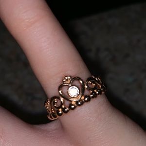 Pandora Rose Gold Princess Ring